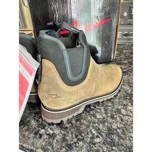 Alpinestars Turnstone Motorcycle Shoes Chocolate Brown Leather Mens 10 3405-2777